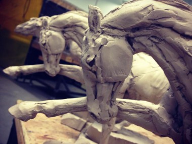 Stephanie Revennaugh – sculpture horse / In progress