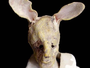 Claire Palfreyman – sculptures – Yellow Rabbit Boy