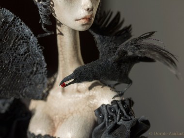 Dorote Zaukaite – Beautiful dolls mixed media art – Winter is coming