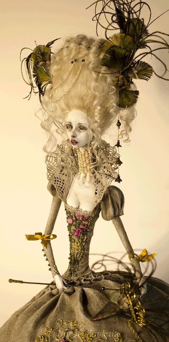 Dorote Zaukaite – Beautiful dolls mixed media art – each bird needs freedom