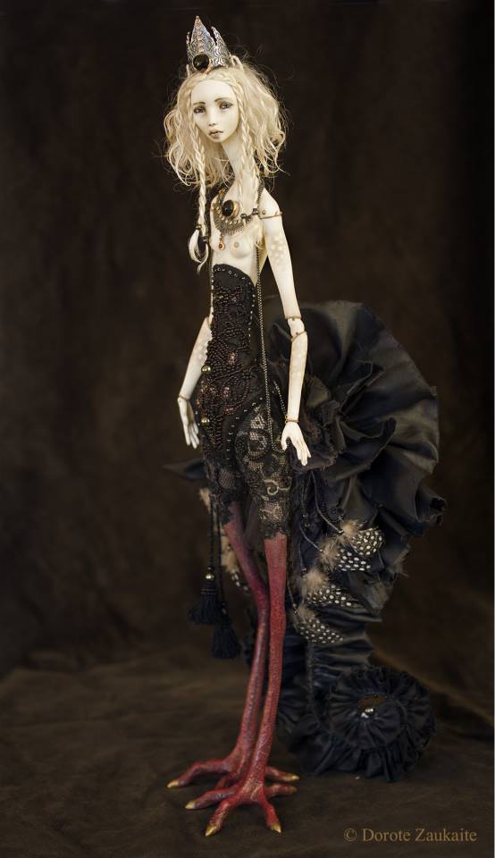 Dorote Zaukaite – Black Siren dolls mixed media