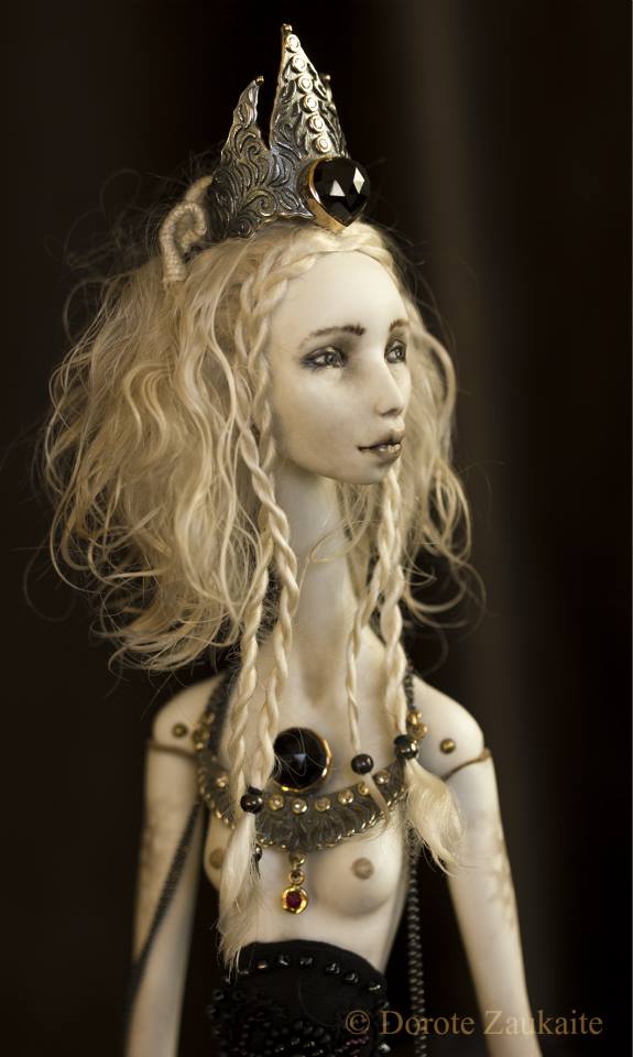 Dorote Zaukaite – Black Siren dolls mixed media