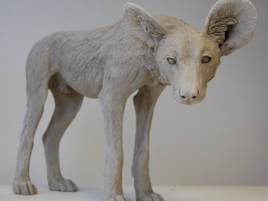 Nick Mackman – Painted dog sculpture