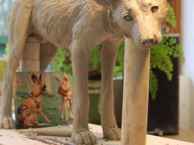 Nick Mackman – Painted dog sculptures