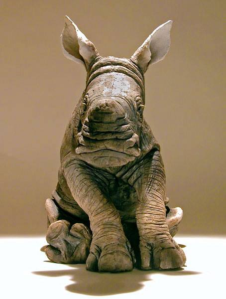 Nick Mackman – Rhino baby sculpture