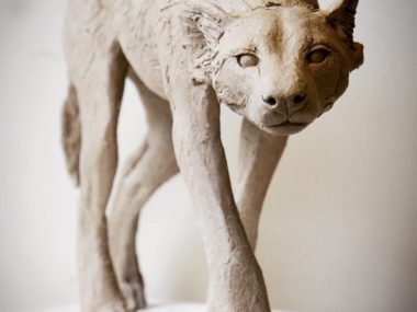 Nick Mackman sculpture – Wild dog sculpture