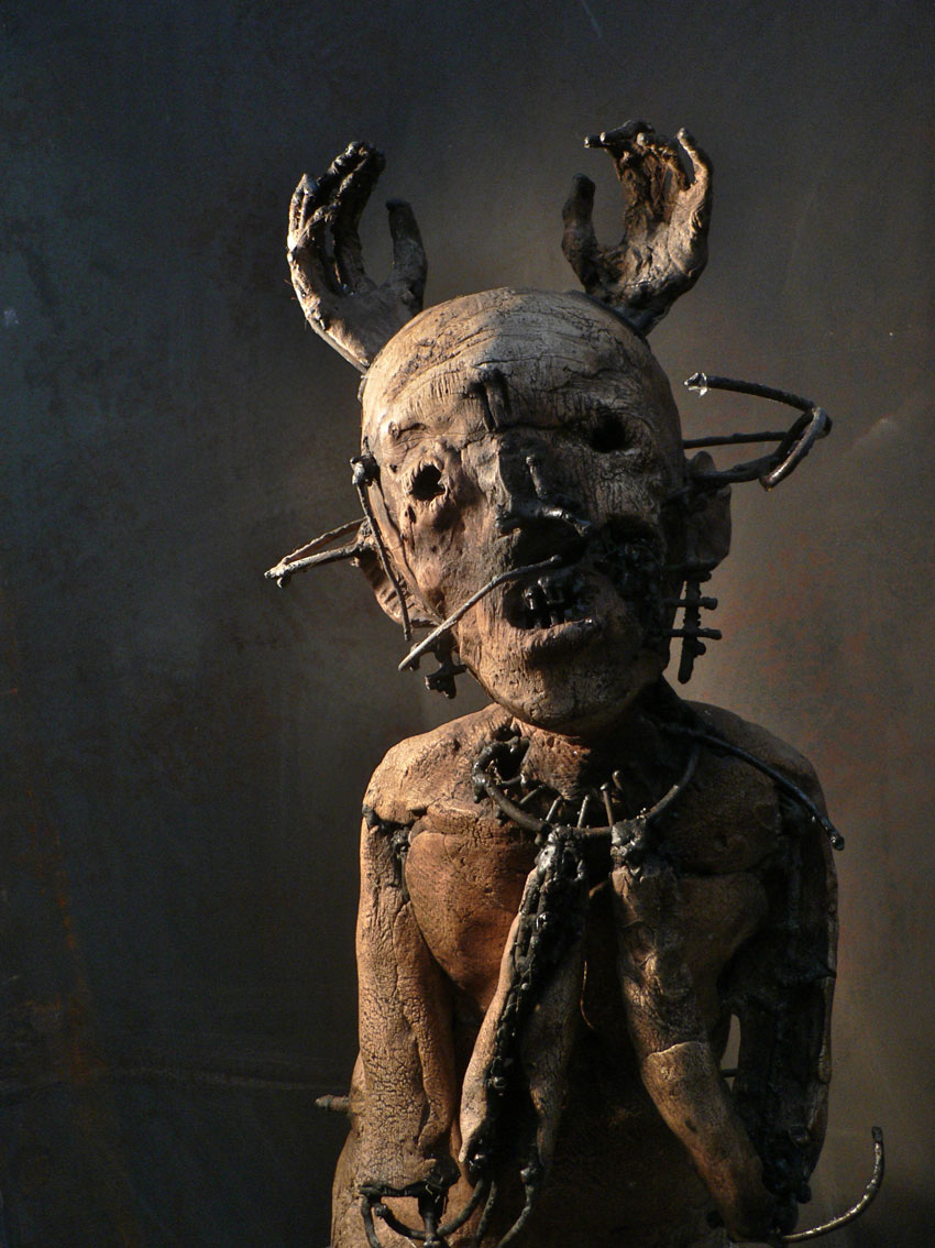 Olivier de Sagazan – Macabre sculptures