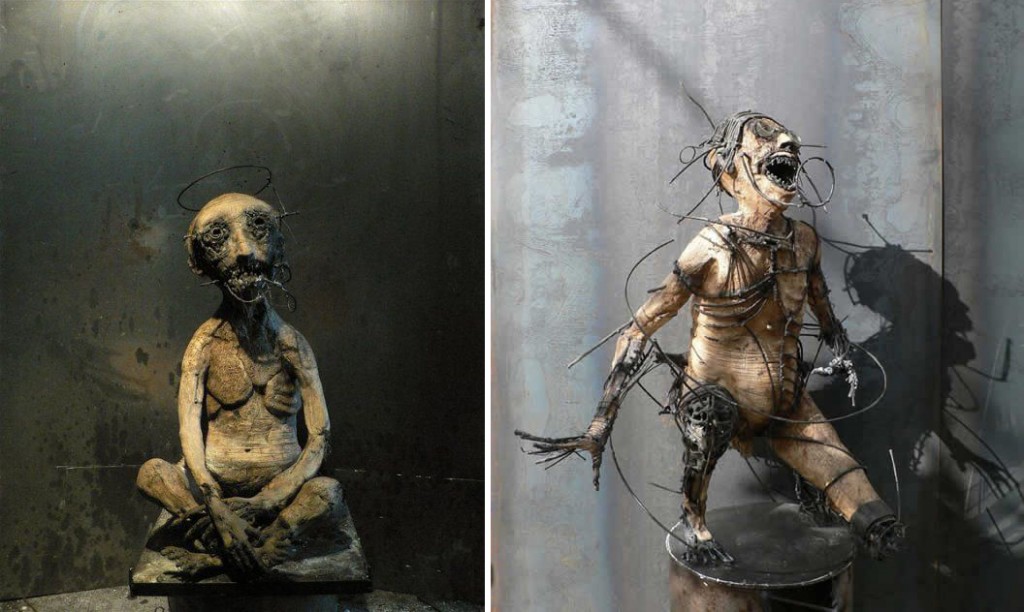 Olivier de Sagazan - Macabre sculptures