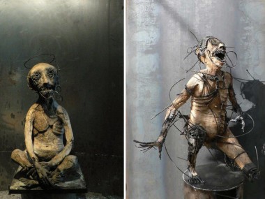 Olivier de Sagazan – Macabre sculptures