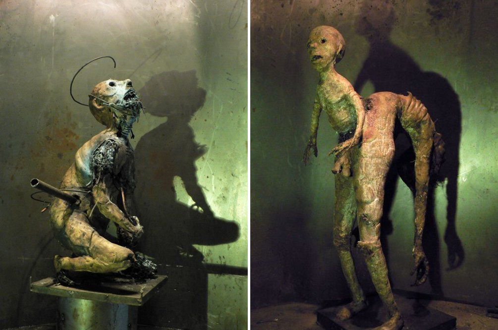 Olivier de Sagazan – Macabre sculptures