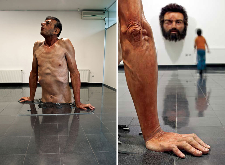 Zarko Baseski – sculptures Ordinary man – hyperrealiste
