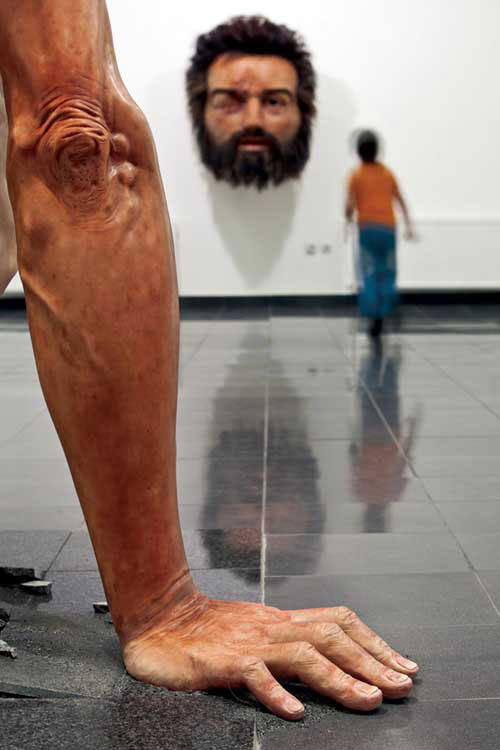 Zarko Baseski – sculptures hyperrealiste – detail Ordinary man