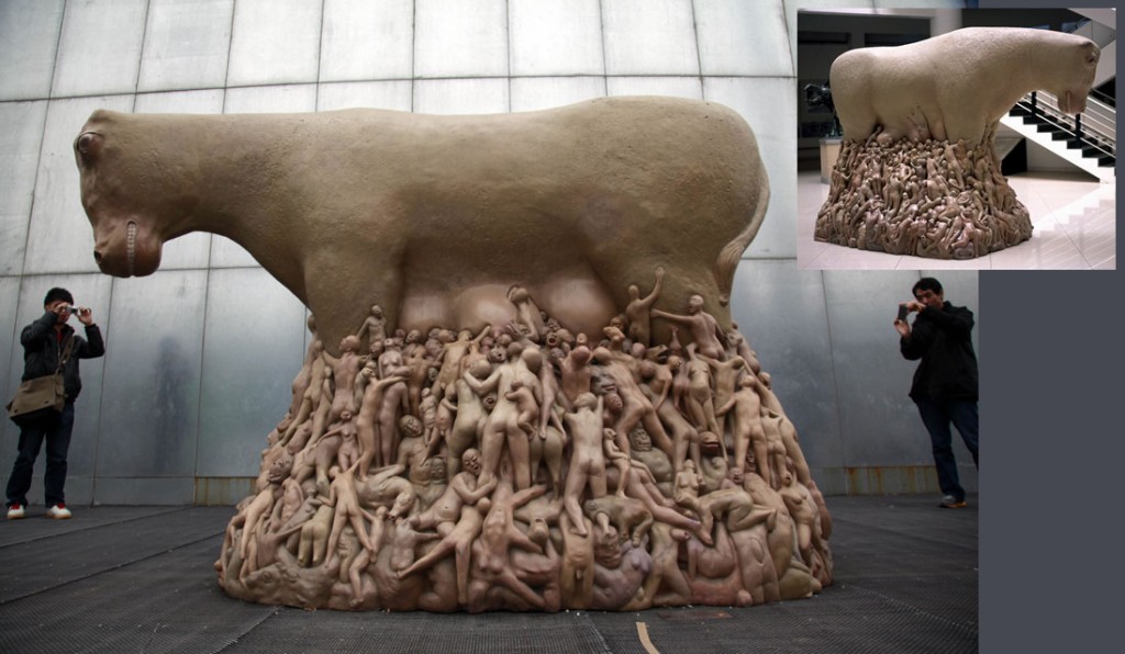 revisited Romulus and Remus - Artist Liu Qiang - sculpture (China)