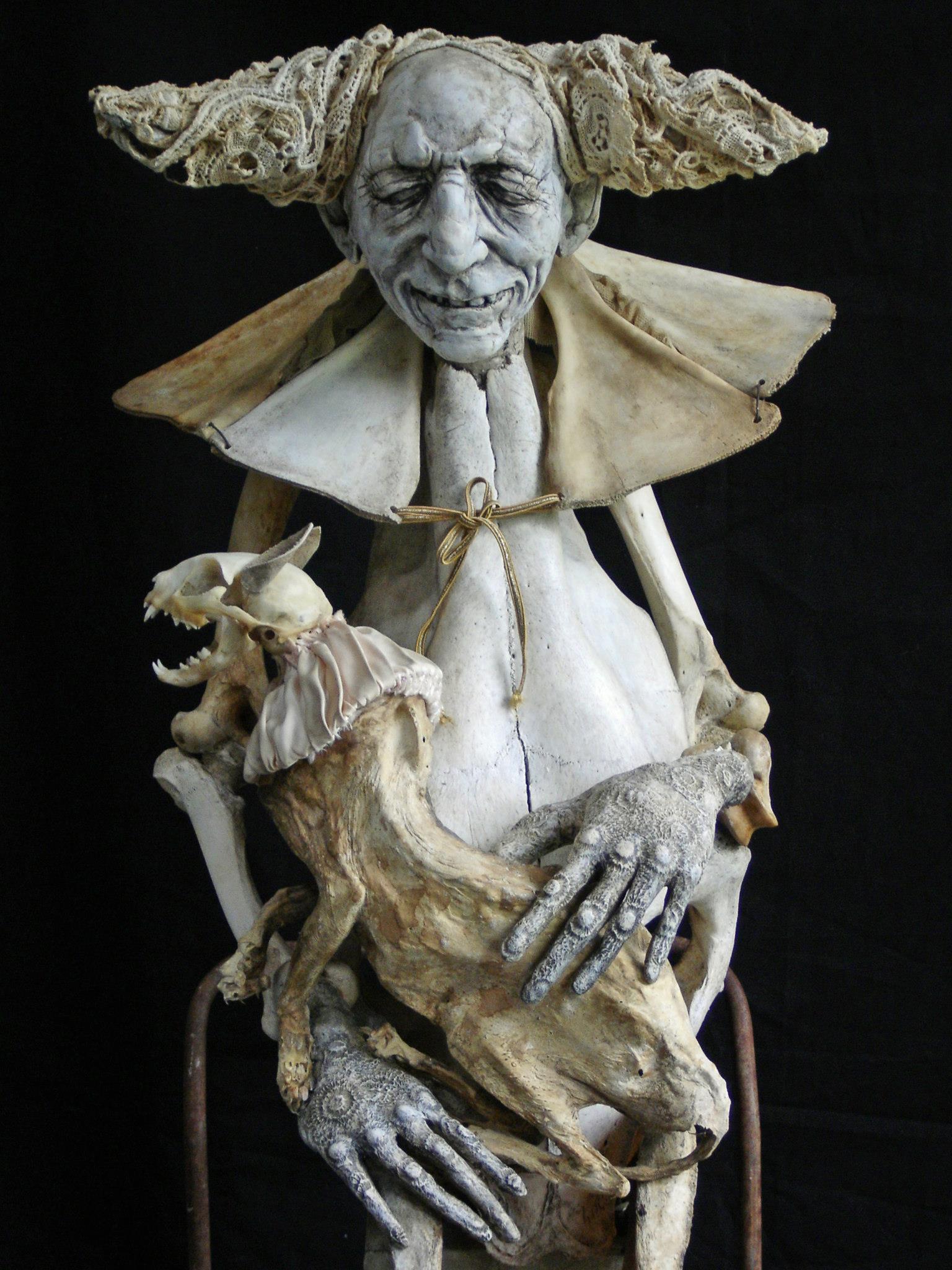 Sabrina Gruss – sculptures mixed-media – Defunts animés