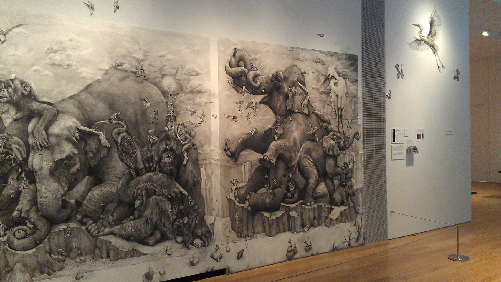 Adonna Khare Artist – Mural Fresque Elephants