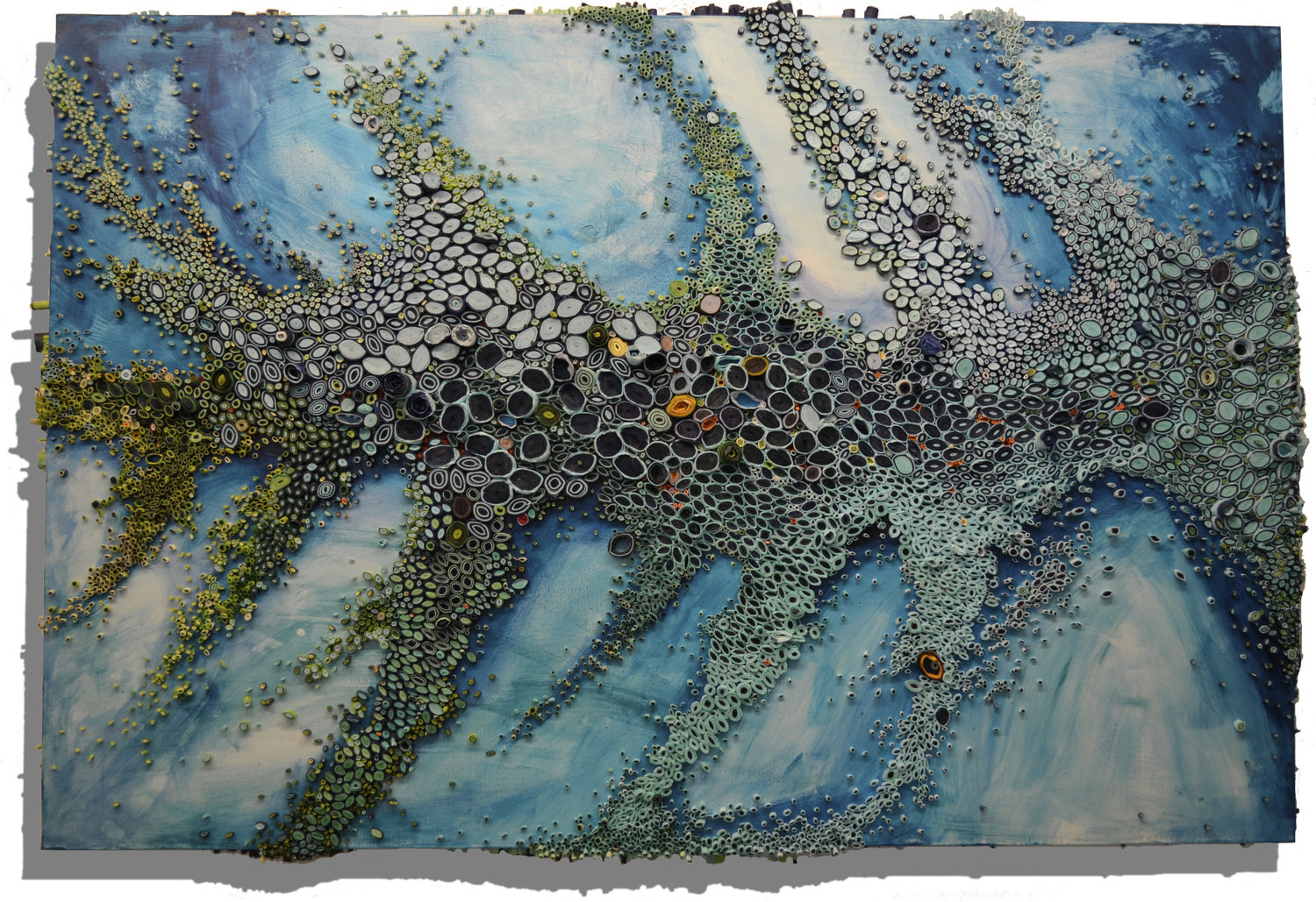 Amy Genser – River Run Too / Dimensional paper collages