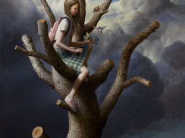 Aron Wiesenfeld – the Tree – oil on canvas