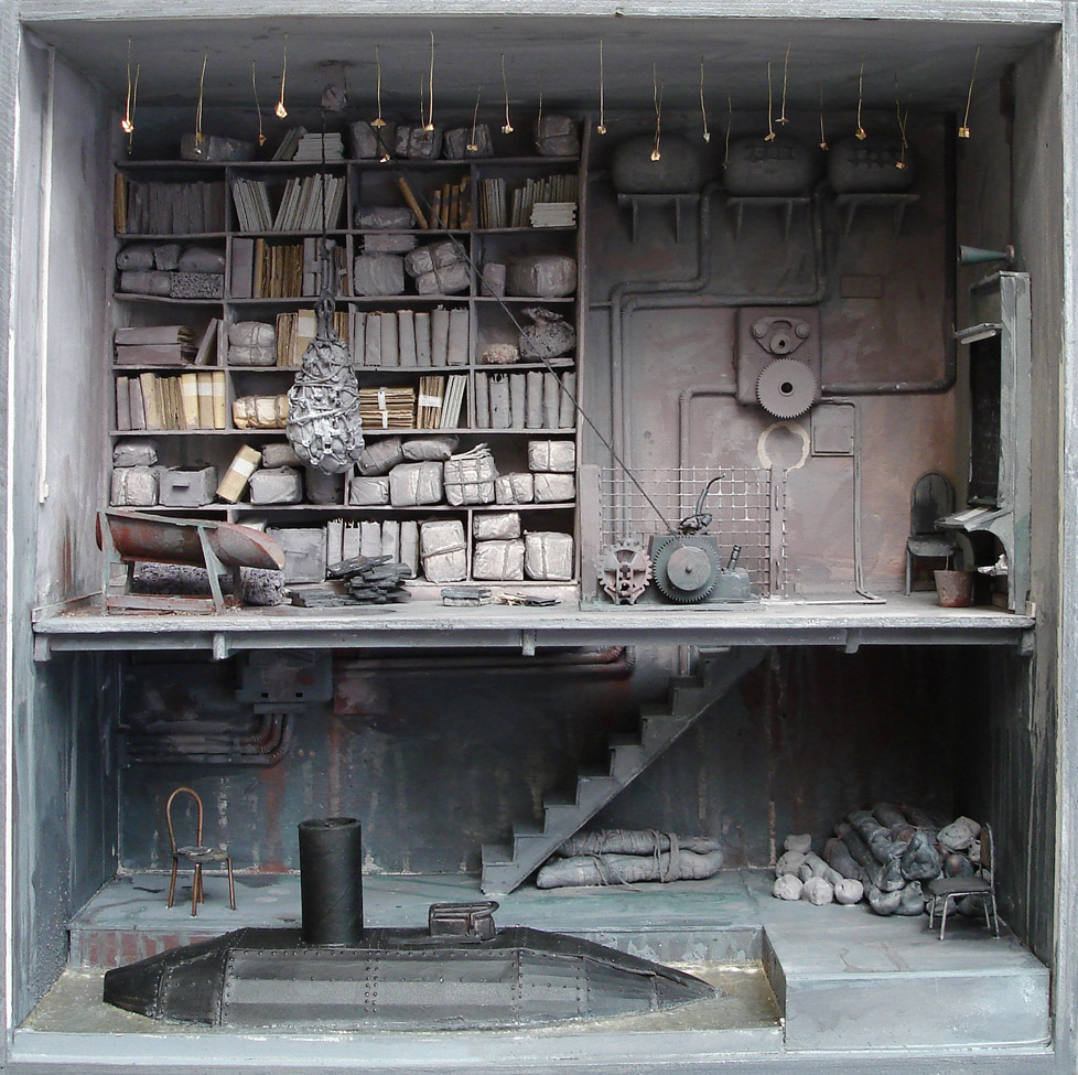 Marc Giai-Miniet – Embarcadere au ciel etoile 45 x 45 x 15 / Sculpture box