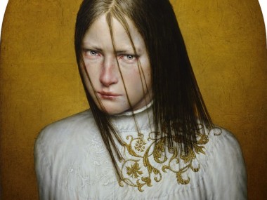 Dino Valls – aurum – Oil and gold leaf : wood, 70 x 50 cm. 2014