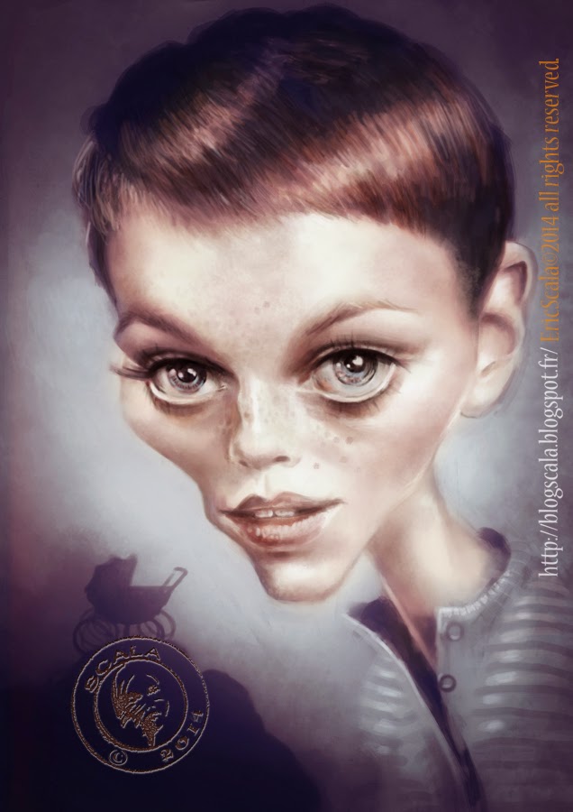 Eric scala – illustrations digital art – mia farrow