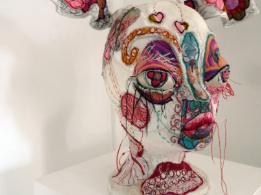 morwenna catt – art textile work / Phrenology Little Girls