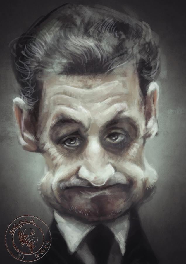 Eric scala – caricature sarkozy – AYEZ CONFIANCE !