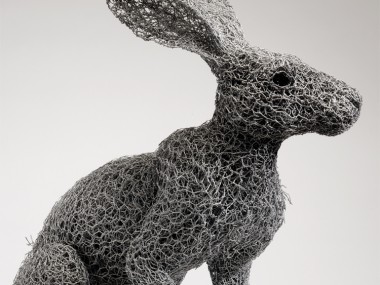 Kendra Haste – ARIZONA JACKRABBIT (2013) – Sculptures grillage