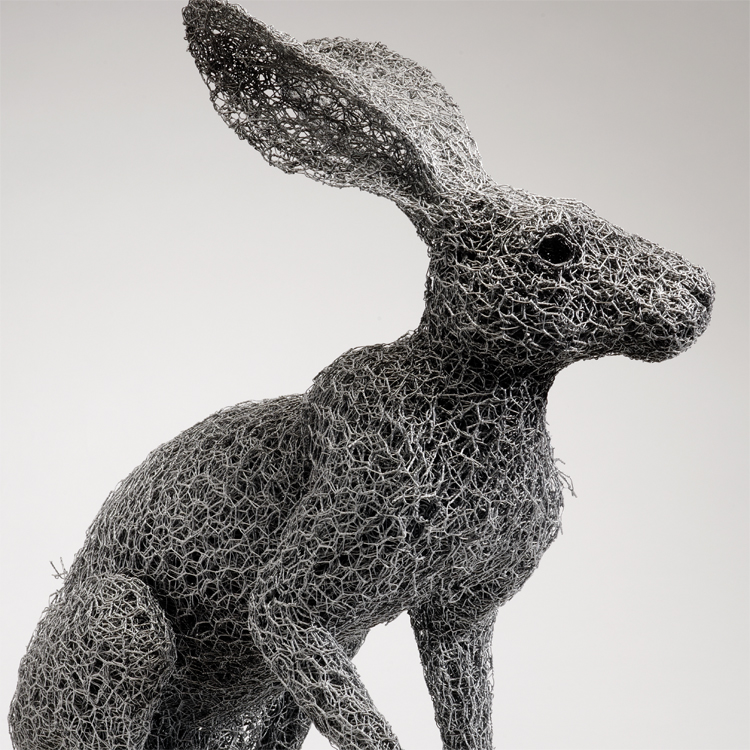 Kendra Haste - ARIZONA JACKRABBIT (2013) - Sculptures grillage