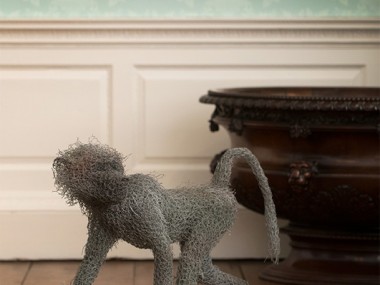 Kendra Haste – Baboons – Sculptures grillage / Galvanised wire