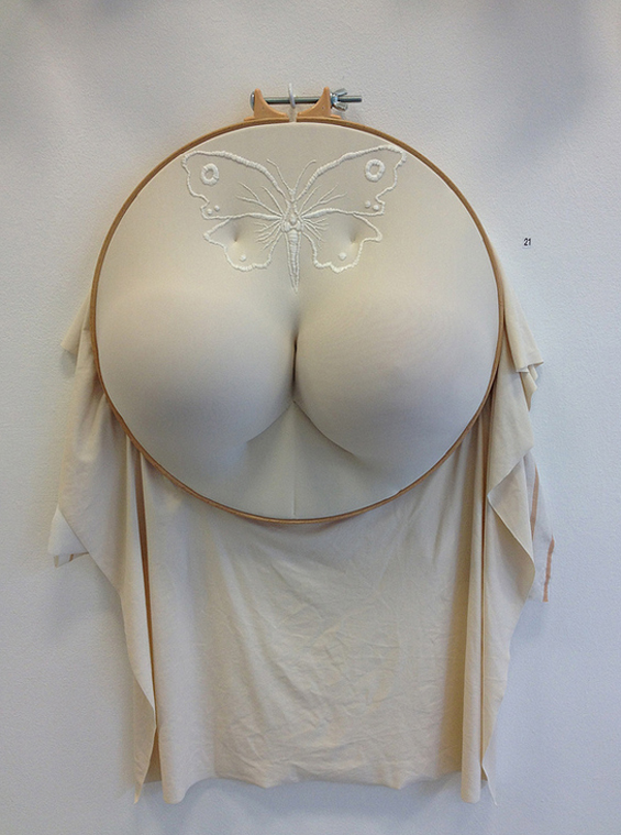 Sally Hewett – textile sculptures – fesses