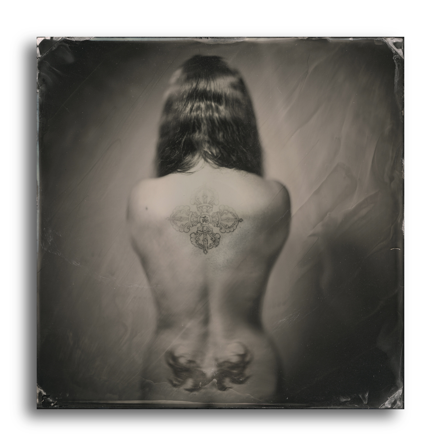 Dave King – agata – Quarter Plate Black Perspex Ambrotype