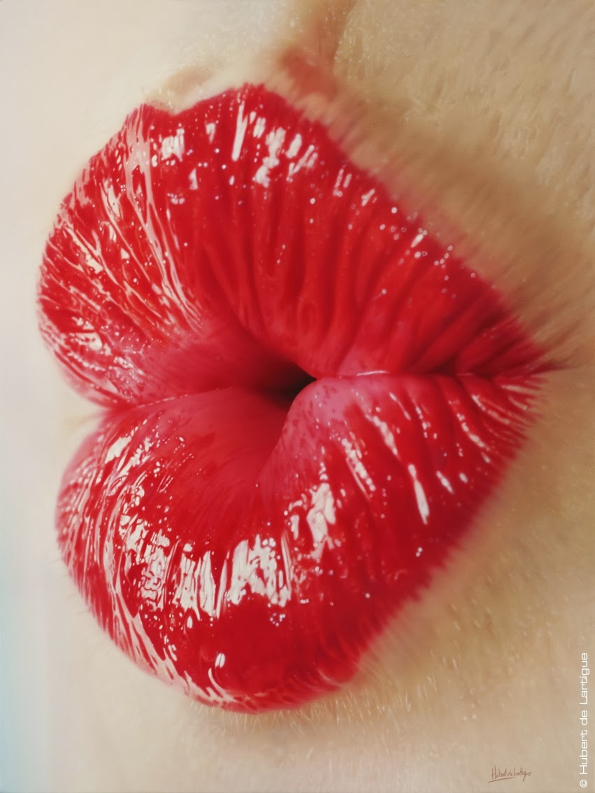 Hubert de Lartigue – Kiss – Acrylique sur toile -60×81