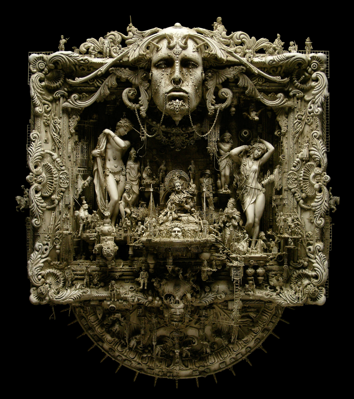 Kris Kuksi –  Eden – sculpture
