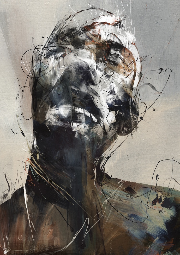 Russ Mills – awkward_redo – Digitale illustration