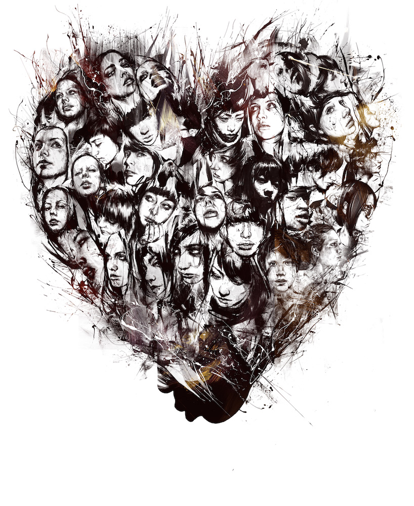 Russ Mills – heart / digitale illustration