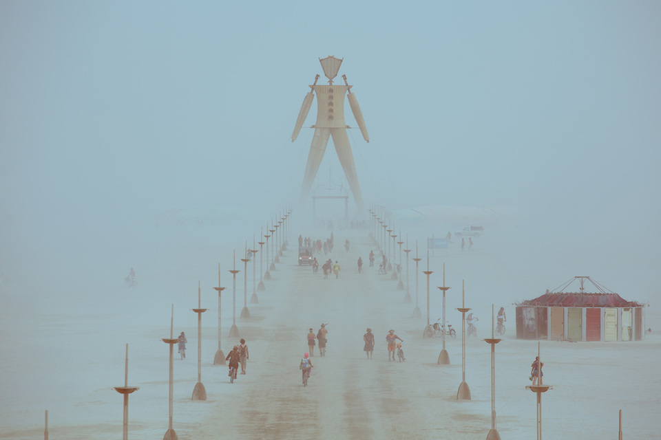 View from Cosmic Praise Tower Looking Toward The Man ©DUNCAN RAWLINSON