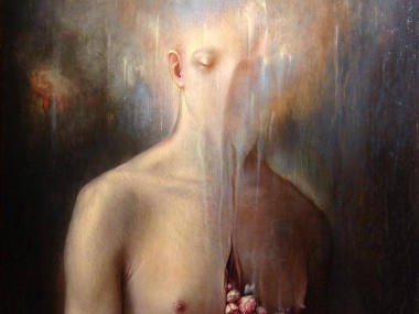 Agostino Arrivabene – Il cantico del respiro genera promesse – 2014 – Oil on Wood