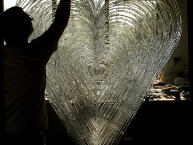 David Willis – Glass sculpture heart