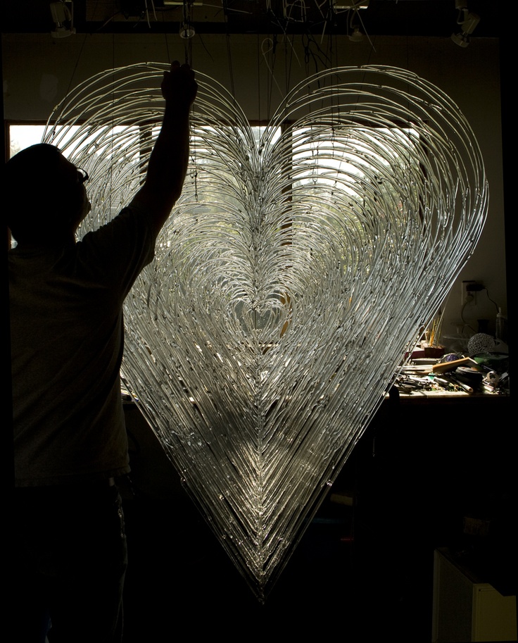 David Willis – Glass sculpture heart