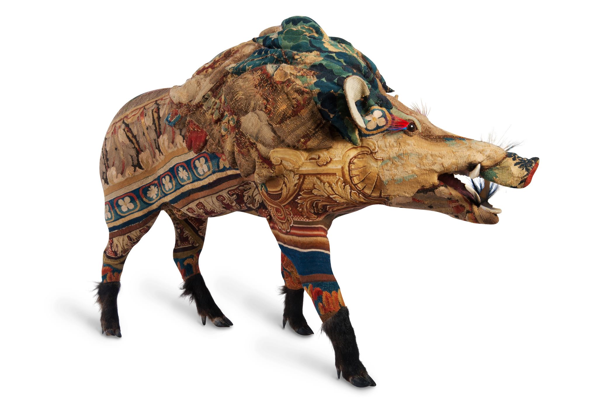 Frédérique Morrel – mixed taxidermy tapestries sculptures