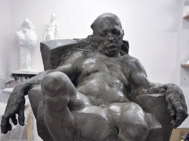 Grzegorz Gwiazda – sculpture in progress