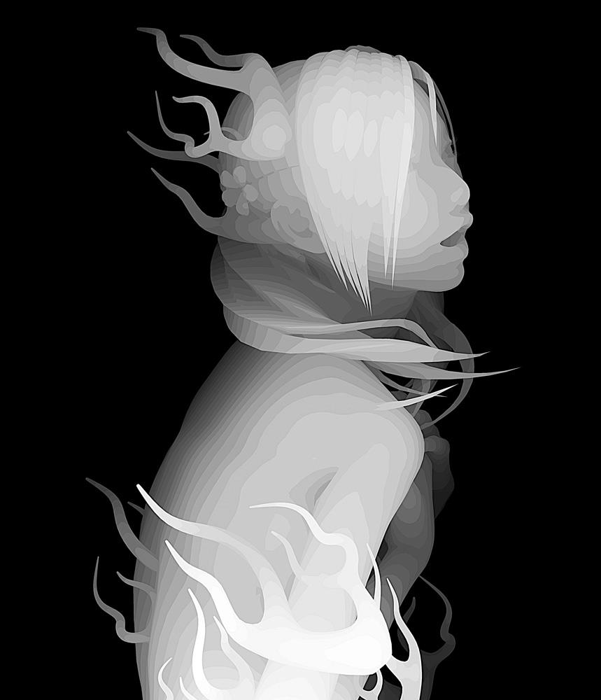 Kazuki Takamatsu – beautiful monochromatic paintings