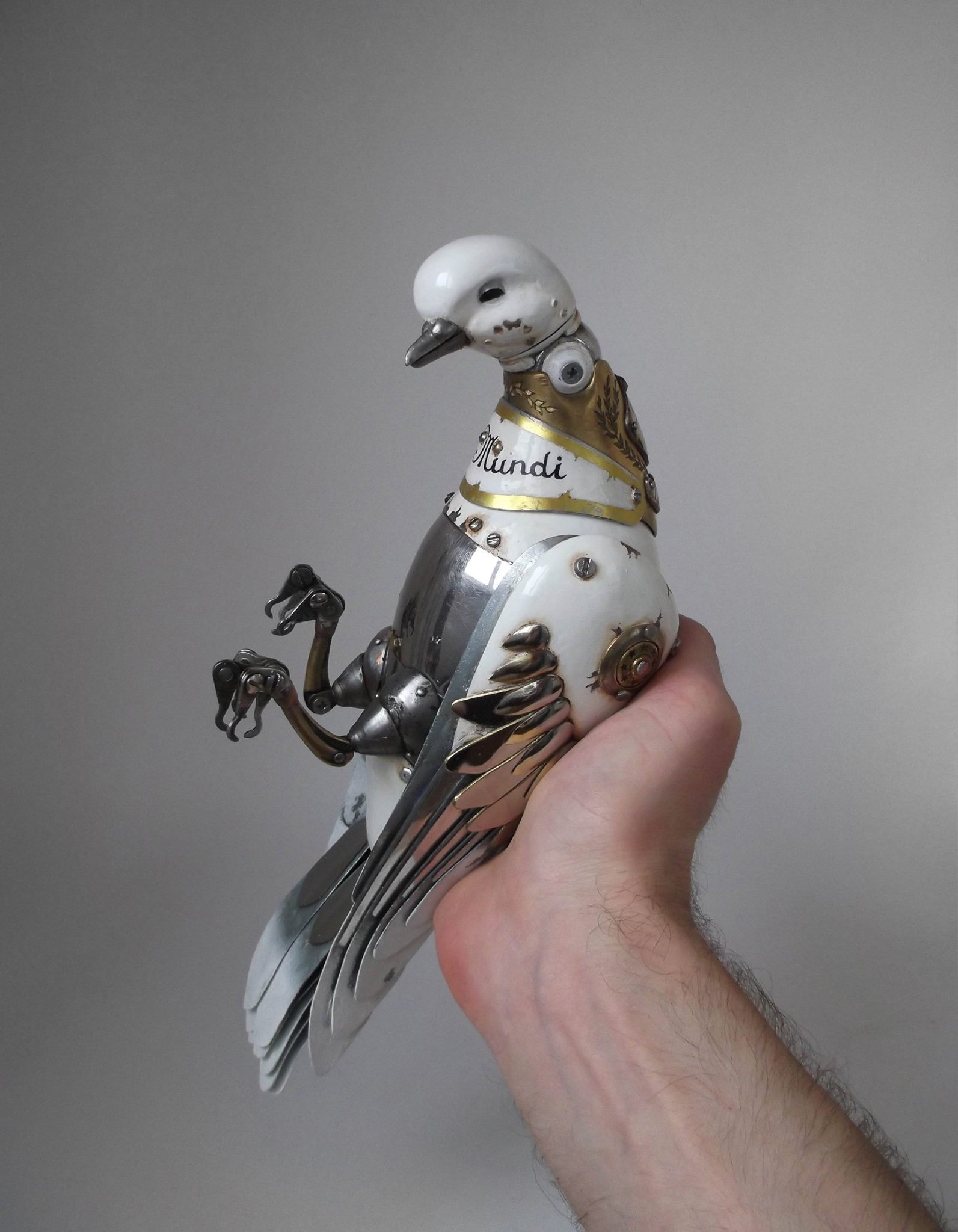 Steampunk sculptures – Igor Verniy – pigeon