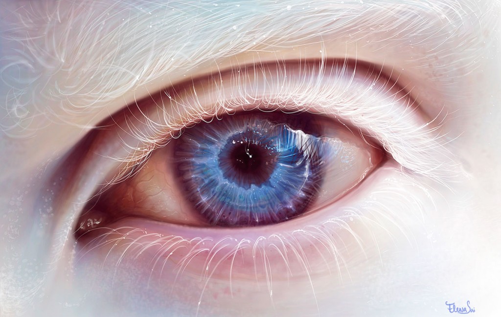 albino_eye_by_elenasai - Digitale art Eye