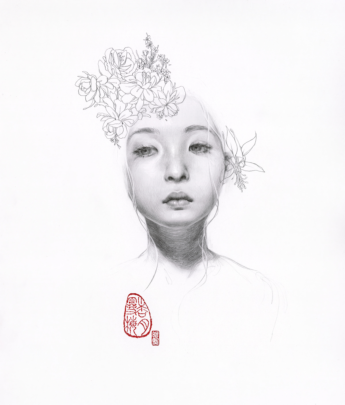 Soey Milk – The Flowering Tree- Pencil on paper