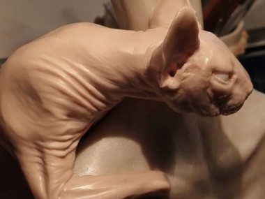 Virginie Ropars sculpture cat #virginieropars #artcollector #fantasyart