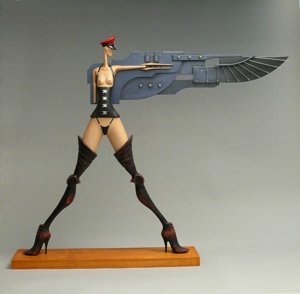 John Morris – Sculptures - Uber Girl