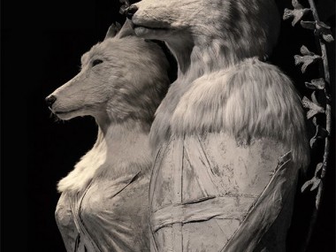 Pierre Sgamma – sculptures – les loups blancs