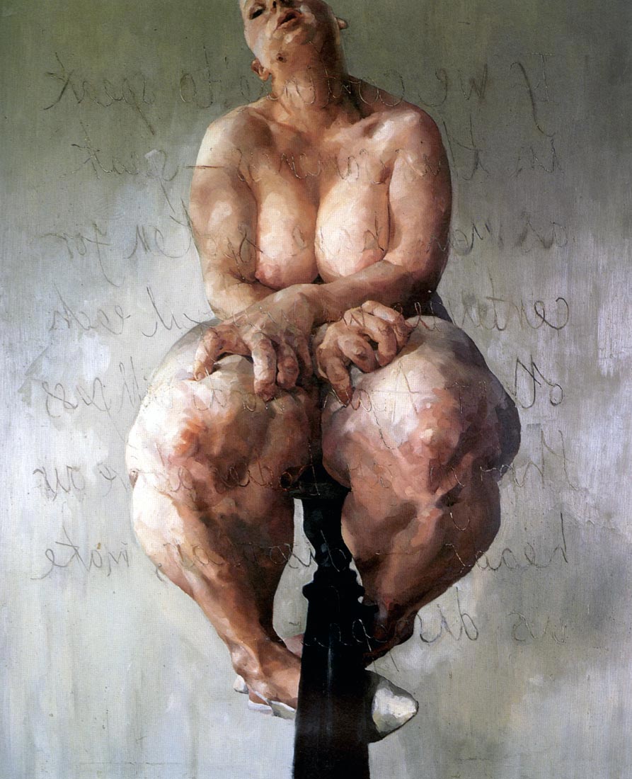 Jenny Saville – Propped, 1992, Oil on canvas, 213.4 x 182.9 cm