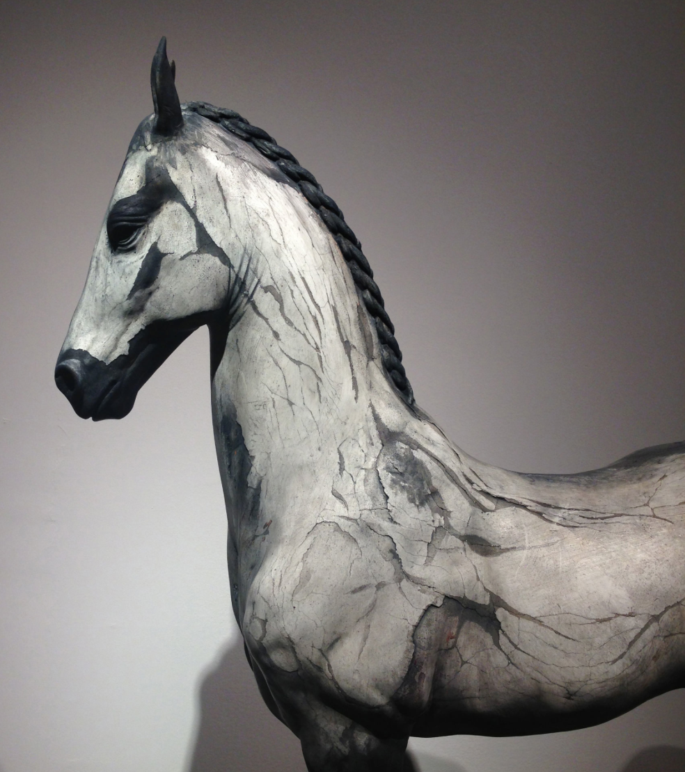 Neil Clifford – Spirit Within – Sculpture – Plaster on Stainless Steel detail